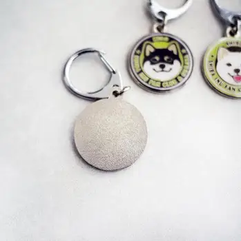 Kabosu Pes Keyring Srčkan Shiba Inu Vzorec Key Ring Doge Ključnih Verige Kovinski SHIBA INU keychain