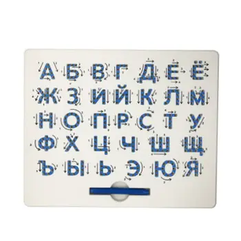 Ruske Črke Magnetni Žogo Skica Pad Tablet Magnetni Risalno Desko s Pisalom Zgodnje Izobraževanje Igrače za Otroke