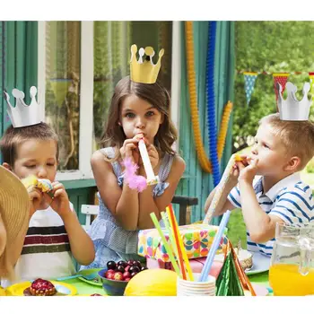 Otroci Princesa Krono Slog Oblikovanja Papirja Trte Čipke Pokal Torta Ovijalnike Stranka Rojstni Dan Dekoracijo