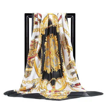 2020 spomladi in jeseni žensk luksuzni svile novo tiskanje svilene rute turističnih obmorskih velikosti modni šal šal za zaščito pred soncem
