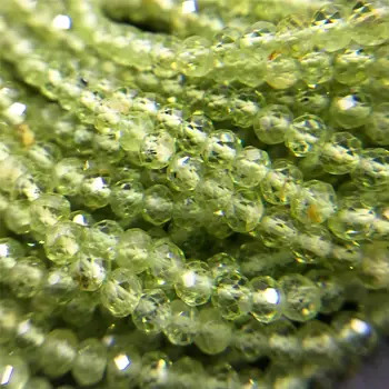 Naravni Olivine Peridot Kamen Biseri 2 mm 3 mm Krog Zeleni Obrazi Quartz Crystal Svoboden Kroglice za Nakit, Izdelava Zapestnico, Ogrlico