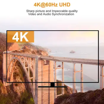 Ultra HD 4K HDMI Splitter 1 V 2 od HDCP 2.2 HDR Podvajanja Video in Avdio Brezplačne dostave, za tujini skladišča v Rusiji