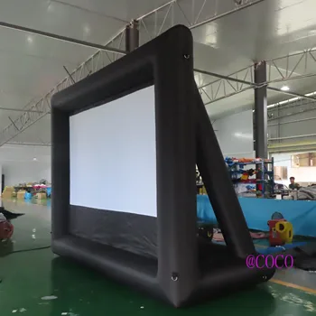 Prosti zrak ladjo do vrat,16:9 120 cm domači kino napihljivi film zaslon,poceni družini dvorišču napihljivi kino zaslon