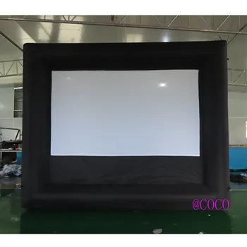 Prosti zrak ladjo do vrat,16:9 120 cm domači kino napihljivi film zaslon,poceni družini dvorišču napihljivi kino zaslon