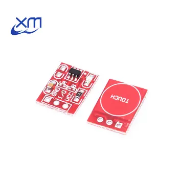 50pcs NOVO TTP223 Dotik gumb Modul Kondenzator tip Single Channel samozaporne Touch stikalo senzor (Rdeča)