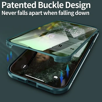 Sprednji in Zadnji za Celotno Telo, Zaščita za IPhone 12 Pro Max Primeru Shockproof Gorilla Glass TPU Oklep Kritje za IPhone 11 Pro Jasno