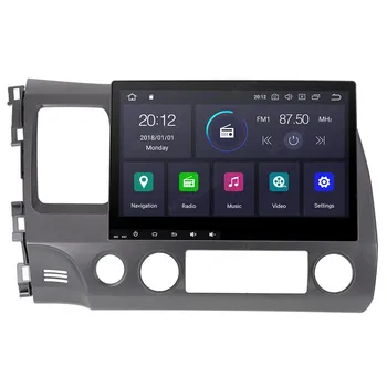 Android 10.0 4+64 G Avto Radio, GPS Navigacija za Honda Civic 2007-2011 Multimedijski Predvajalnik, Radio, video, stereo vodja enote za dsp wifi