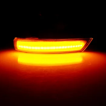 ANGRONG 2 Amber Dynamic LED Krilo Ogledalo Vključite Opozorilne Luči Fit Ford Focus MK 2 3 4 Mondeo