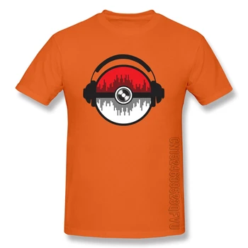 Hip Hop Evidence Karneval T-Shirt Glasbo, Slušalke DJ Rock Priljubljena Mens Tshirts Oranžna Bas Trak T Shirt Kanye West, Bob Marley