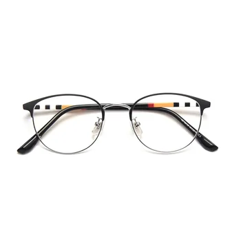 Visoka Kakovost Ultralahkimi, Kovinski Očala Okvirji Prugasta Moški Ženske Optični Okvirji Za Očala Stekla Moda Računalnik Očala