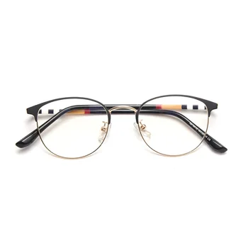 Visoka Kakovost Ultralahkimi, Kovinski Očala Okvirji Prugasta Moški Ženske Optični Okvirji Za Očala Stekla Moda Računalnik Očala