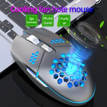 G25 Žično Gaming Miška Z Hladilni Ventilator 6 Gumbov, 4 Prestave RGB Z Računalniško Miško Satja Lupini Odvajanje Toplote Igralec Miši