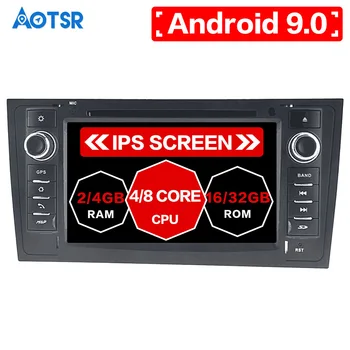 Aotsr Android 9.0 GPS Navigacija Avto DVD Predvajalnik Za AUDI A6 RS6 1997-2005 video Vodja enote multimedijski predvajalnik, radio magnetofon