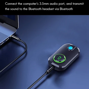 Brezžična tehnologija Bluetooth 5.0 Zvočna kartica Sprejemnik Oddajnik 3.5 mm Aux Avdio Avto Adapter MP3 Hands-Free Predvajanje