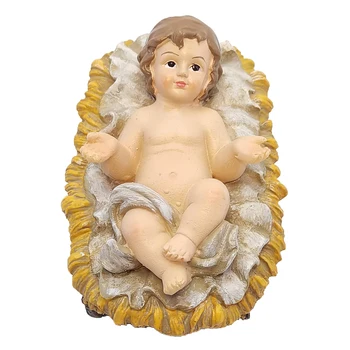 Zayton Kip Jaslic Nastavite Dete Jezusa Jasli Božič Jaslice Figurice Miniature Okras Cerkve Božič Darilo Doma Dekoracijo