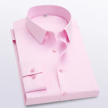 Moda za Moške Long Sleeve Majica Poslovnih Urad Uradno Majico Prihodek od prodaje Rokavi Velikosti Srajce za Moške