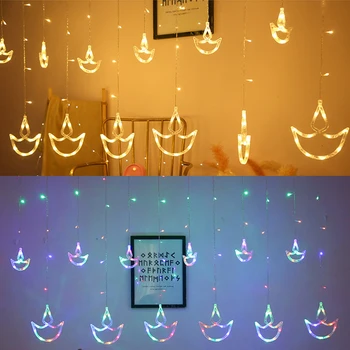 LED EU Plug Sidro oblikovan zavesa svetlobe pravljice niz Božično garland lučke za Božično zabavo, poroka dekoracija žarnice