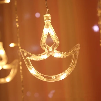 LED EU Plug Sidro oblikovan zavesa svetlobe pravljice niz Božično garland lučke za Božično zabavo, poroka dekoracija žarnice
