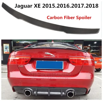 Ogljikovih Vlaken Spojler Za Jaguar XE 2016 2017 2018 2019 Zadaj Prtljažnik Spojlerji Pokrov Difuzor