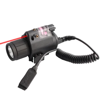 Magorui Taktično LED Orožje Pištolo Lahka Svetilka z Daljinskim upravljalnikom Preklopite Red Dot Laser Pogled Vojaško Pištolo Pištolo Luč za 20 mm Železnici