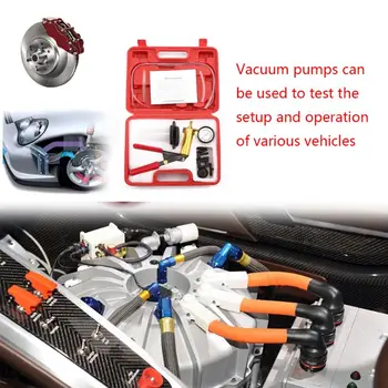 Večnamenski ročni Vakuuma in Tlaka Črpalke Tester Komplet Zavore Bleeder Popoln Komplet za Vozilo Nastavitve Delovanje Avtomobila Test