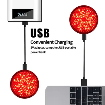 Zavrtelo Vetrnica LED Izposoja Rep Svetlobe 8 Svetlobe Načini USB Charge Kolo Lahka Nepremočljiva Varnost Opozorilo Sedežna Kolesarjenje Svetlobe