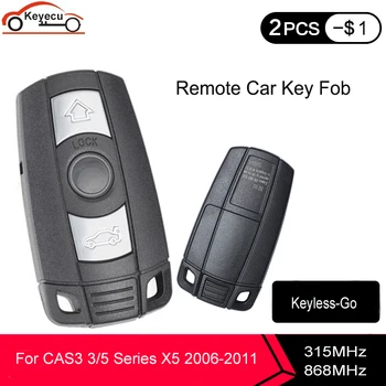 KEYECU brez ključa-Go Funkcija Polno Inteligentni Daljinski Ključ 315MHz 868MHz PCF7952 za BMW CAS3 CAS3+ 3/5 Serija X1 X6 Z4 KR55WK491