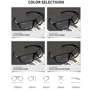 Modra Svetloba Blokiranje Očal Okvir Moški Ženske Modni Kvadratnih Gaming Računalnik Očala Moški Črnega Okvirja Šport Očala UV400
