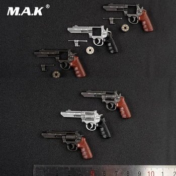 AS041 6 Stilov, 1:6, Vojak Slika Scenski Dodatki, M&P Revolver Pištolo Orožje Model za 12 cm, Vojak Dejanje Slika