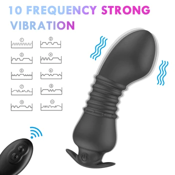 Analni Vibrator Z Brezžičnim Daljinskim Adult Sex Igrače Obrabe Ukrivljen Analni Čep Dildo Prostate Massager Vibrator Unisex Anus Penis