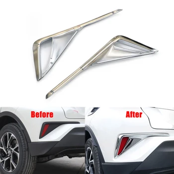 Za Toyota C-HR CHR 2017 2018 2019 Chrome Zadnji Odbijač Luči za Meglo Lučka za Kritje Trim Modeliranje Okrasimo Okvir ABS Kroma Styling