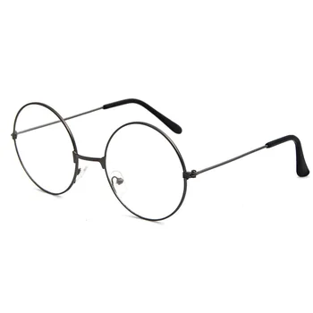 Retro Krog Kovinski okvir za Očala ženske moški anti-utrujenost računalnik branje ravno očala okvirji za očala