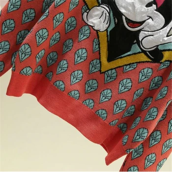 Disney Ženske Hoodie Ženska Majica Plašč Mickey Miške Minnie Ulične Vrhovi Svoboden Pozimi, Jeseni Priložnostne Dolgimi Rokavi Pulover