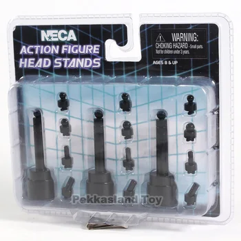 NECA Dejanje Slika Glavo razstavna Stojala Črna 3 Pack Druge Številke Brinquedos Figurals Kolekcija Model Darilo