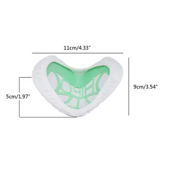 5Pcs Čarobno Obraz Maska za Dihanje Oklepajih Usta Masko Udobno 3D Nosu Oblike Anti-fog Masko Frame Držalo za Večkratno uporabo