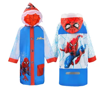 Disney otroški dežni Plašč Risanka Spiderman NAS Kapetan Otrok dežni plašč Otroci Dekleta Rainproof Poncho Fantje Rainwear Baby Rainsuit