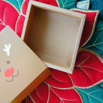 11.5*11.5*5 CM pozdravljeni Božič design 10 set Darilo Zaviti Skladiščenje Papirja, Škatle, kot darilni embalaži DIY tri slog, sladkarije, čokolada pack