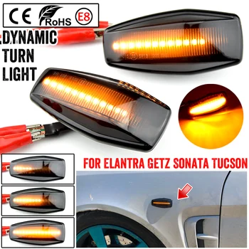 2pcs Za Hyundai Teče Voda Indikator LED Strani Oznako Vključite Opozorilne Luči Za Elantra Getz Sonata XG Terracan Tucson