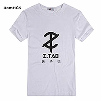 BomHCS Kpop EXO Z. TAO t shirt Unisex Poletje Bombaža, Kratek Rokav Tee Shirt Vrhovi Podporo Navijačev