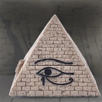 Smole Obrti Egipt Piramida Kip, Kiparstvo Peščenjak Figur Doma Dekor Okraski Ročno izdelani Kipi za Dekoracijo Škatla za Shranjevanje