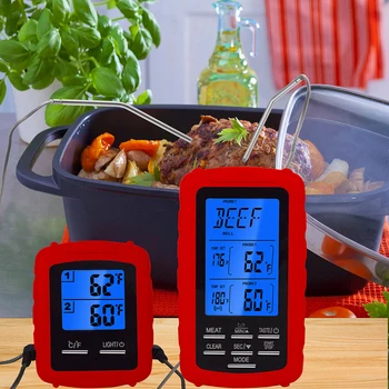 Kuhinjski Pečici, na Žaru Hrane, Kuhanje Digitalne Brezžične Meso za peko na žaru Vodoodporni Termometer Termometer S časovna Funkcija