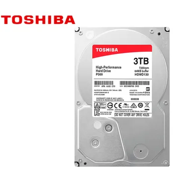 Toshiba HDD 3TB Namizju Računalnika Notranji Trdi Disk P300 3.5