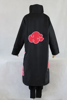 Naruto Akatsuki Plašč Sasuke Itachi Veter Prahu Plašč Orochimaru uchiha madara Cosplay Kostum plus velikost XS-5XL