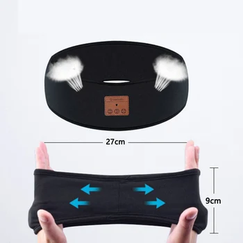 BGreen Športih Na Prostem Bluetooth Glavo Slušalke Brezžične Stereo Slušalke Knits Spalna Pokrivala Slušalke Za Tek Joga