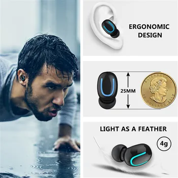 Brezžične Slušalke Slušalke Brezžične Bluetooth Slušalke Šport in-Ear Slušalke Stereo Zvok za Samsung iphone XiaoMi