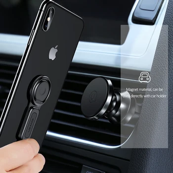 USAMS Za Dvojno osvetlitev Obroč Imetnik 3.5 mm Audio& hitro polnjenje Igra Tok Nastavljiv Telefon nosilec Za iPhone XS X IOS 12