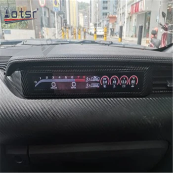 Za Ford Mustang GT - 2019 2020 Avto kopilot Dirke Instrument LCD-Zaslon Sistem Notranje Spremembe Plošča iz ogljikovih vlaken