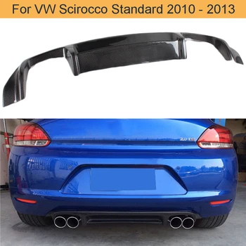 Ogljikovih Vlaken Avto Zadnji Odbijač Difuzor za Ustnice za VW Scirocco Standard Le 2010 - 2013, ki Niso R Zadnji Odbijač Difuzor
