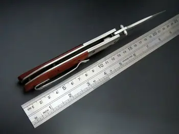 Vroče Žep Lovski Nož DA51 5Cr Rezilo iz Nerjavečega Jekla Leseni Ročaj Zložljiv Taktično Noži za Preživetje Kampiranje Orodja