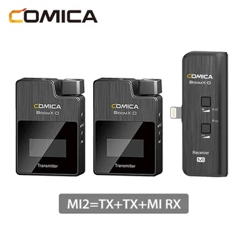 COMICA Mikrofon BoomX-D MI1 MI2 2.4 G Brezžični Mikrofon Kondenzatorski za Pametne telefone Oddajnik strele Sprejemnik Mic
